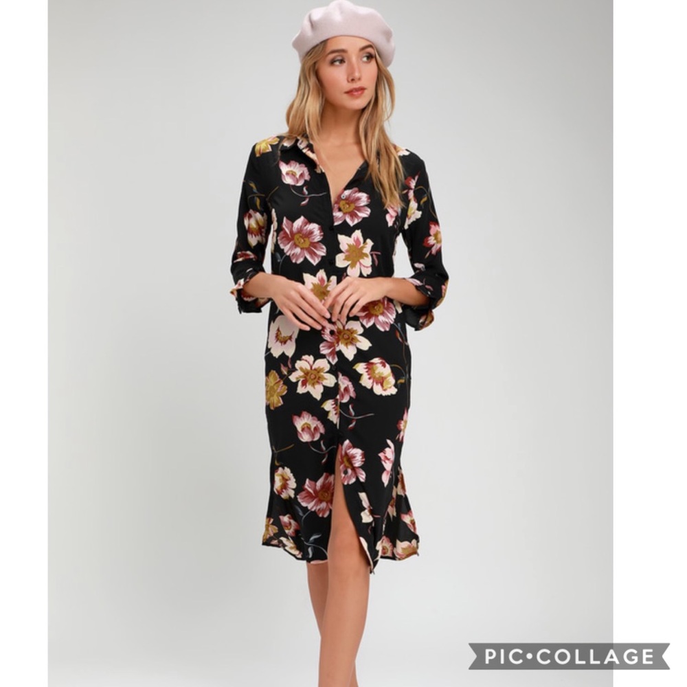 Cute Boohoo Lulus Floral Dress - Used just 2x